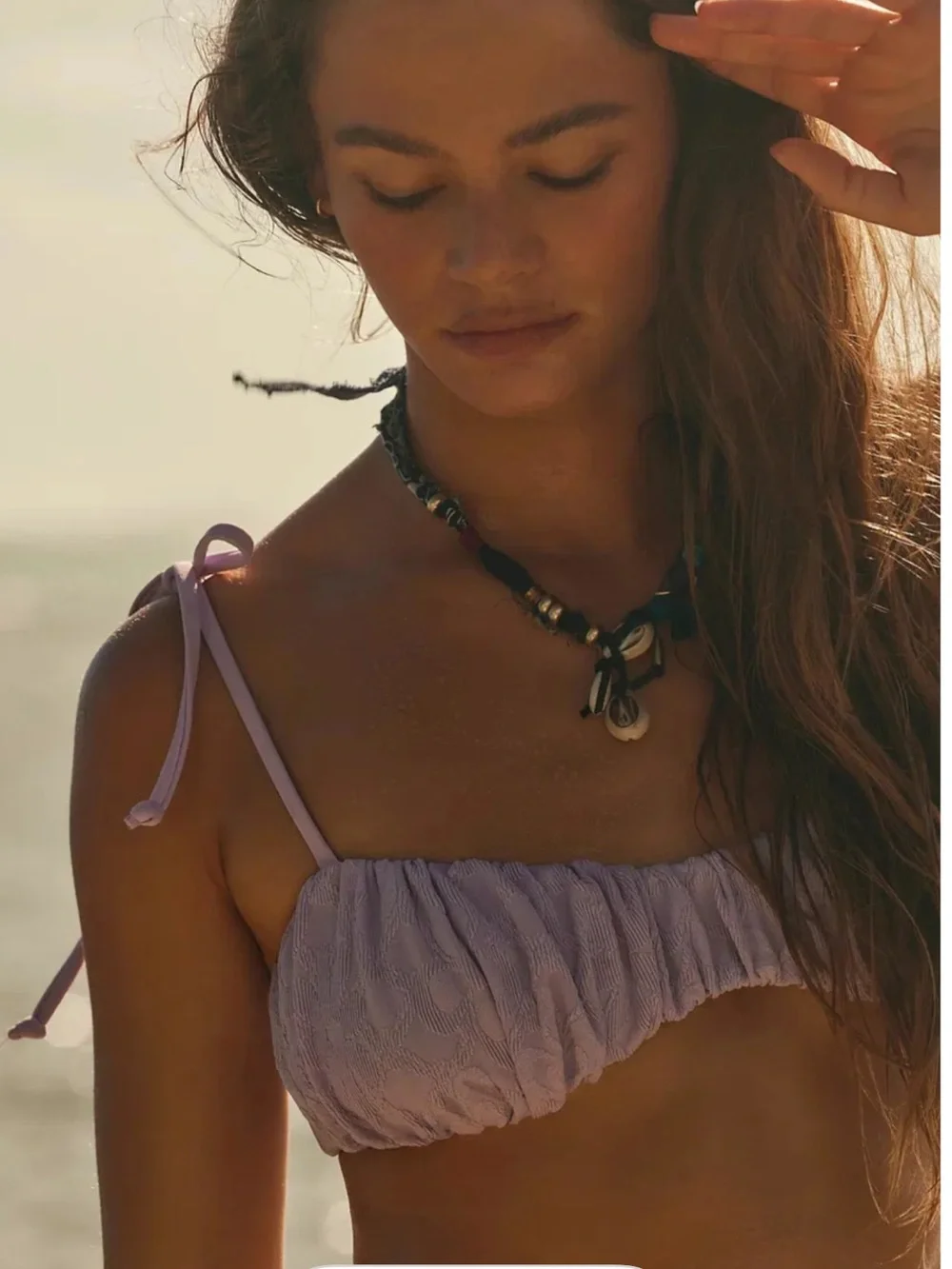Free People Free-est Perri Kini Top Purple Bikini Top Women’s Size S NWOT